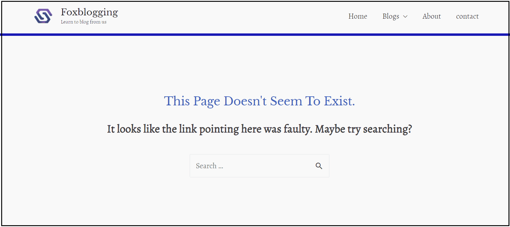 404 error pages in wordpress site