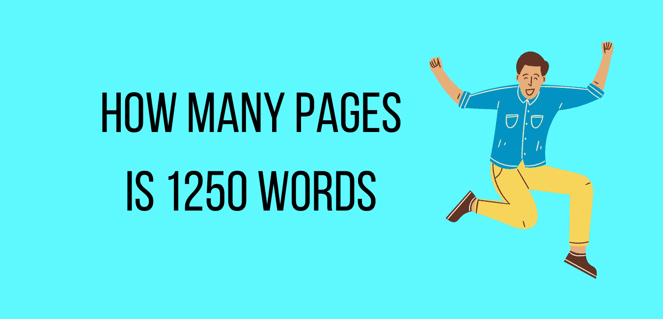 1250 word essay is how many pages