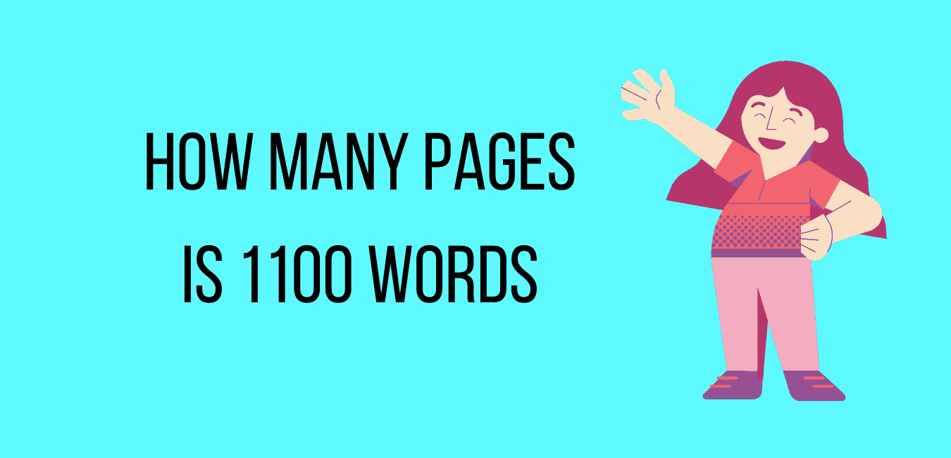 how many pages is a 1100 word essay